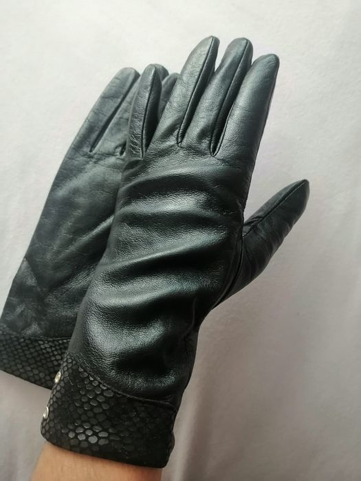 Нові шкіряні рукавиці жіночі!