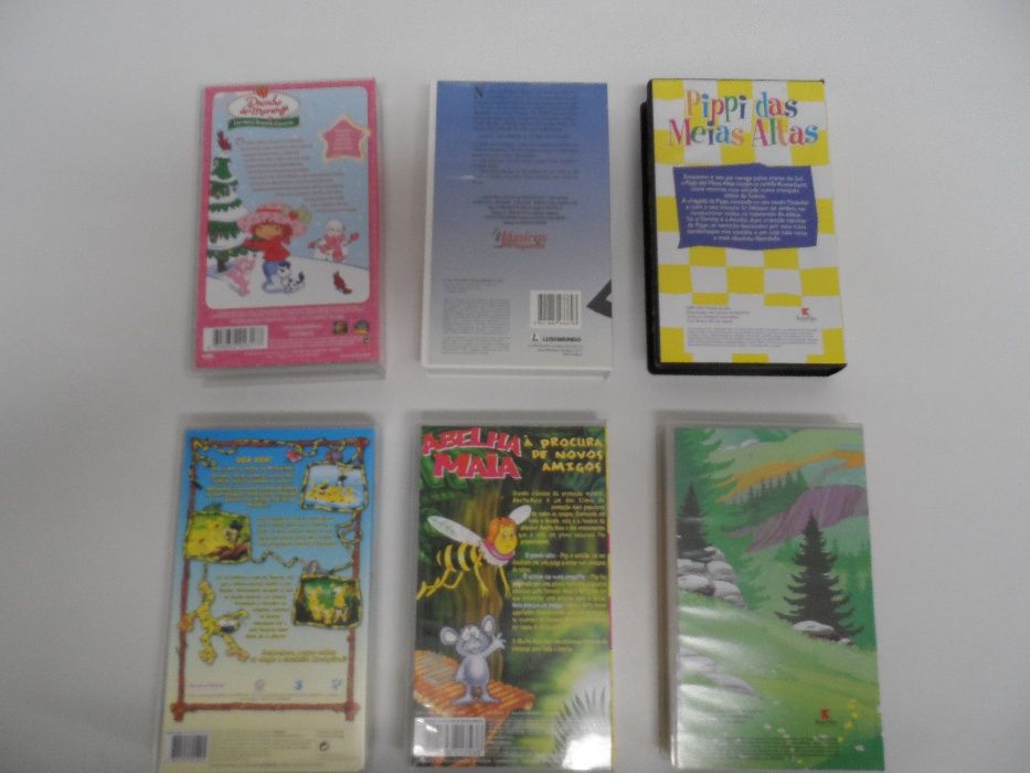 Cassetes VHS e DVDS - animação infantil