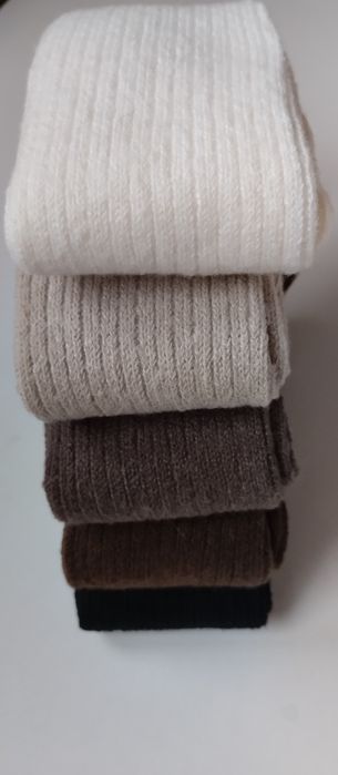Гольфи теплі з вовною в рубчик молочні бежеві коричневі
