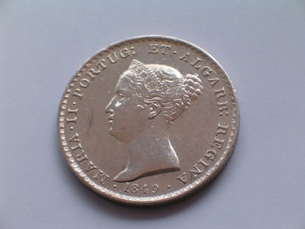 Moeda 500 REIS 1849 / D. Maria II