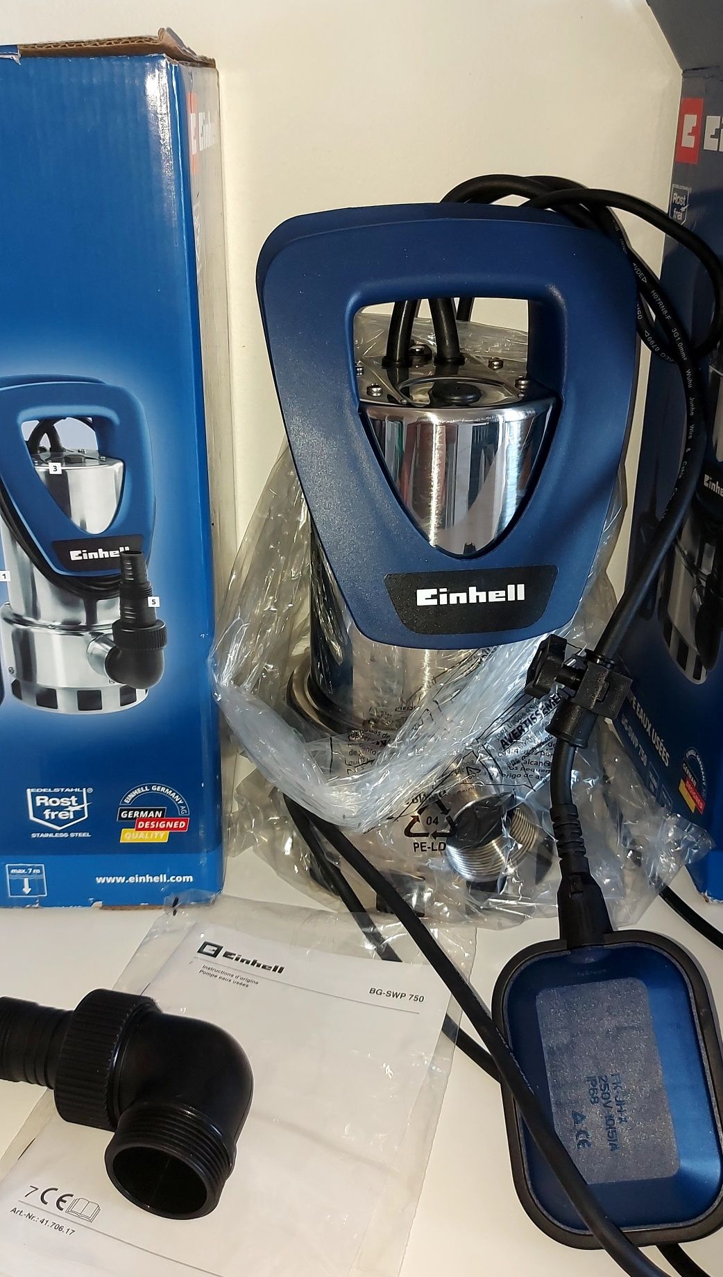 Einhell Погружной дренажный  насос для грязой воды и фикалиев