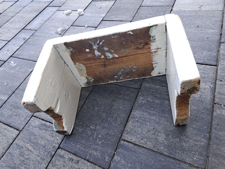 Stary taboret drewno