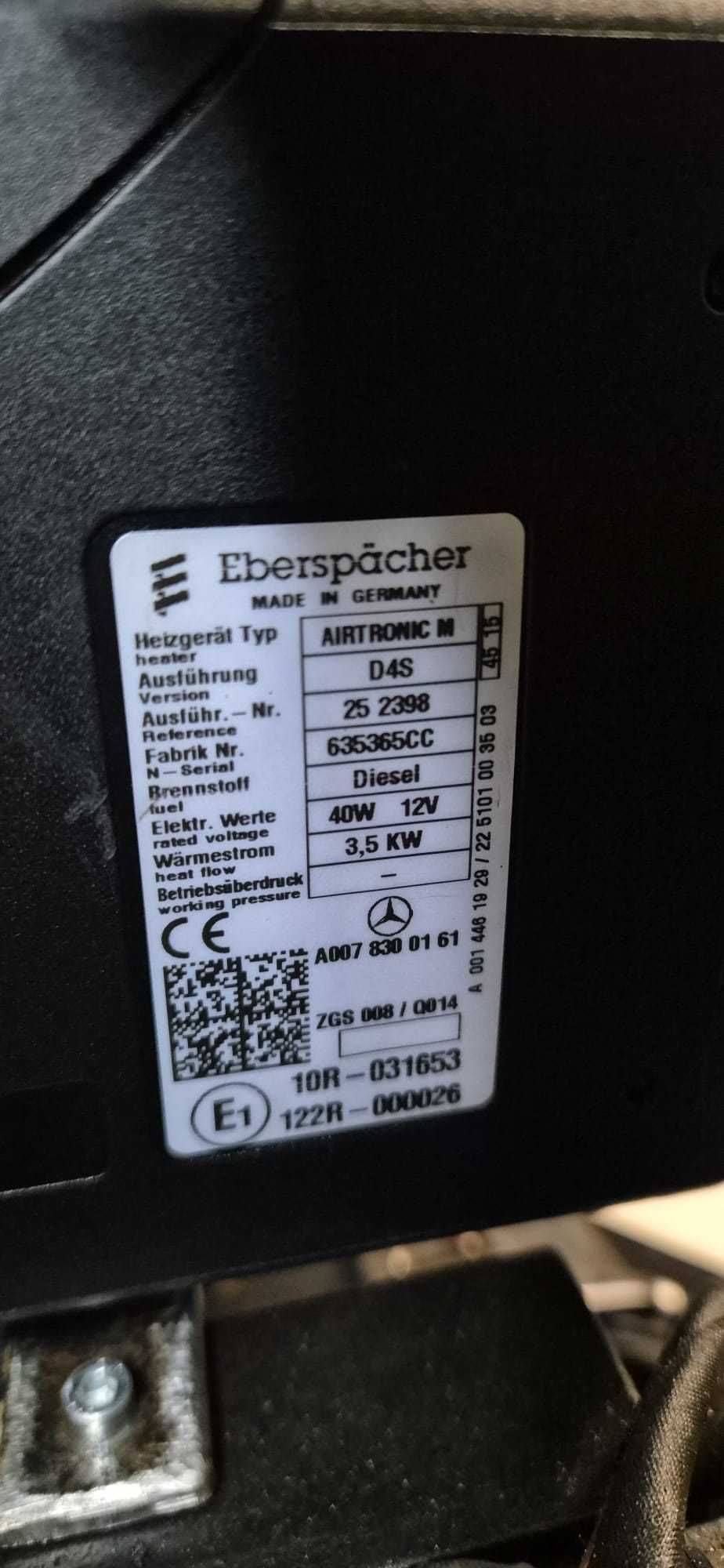 Webasto Ogrzewanie Postojowe Eberspacher Airtronic D4S 12V 3,5K 252398