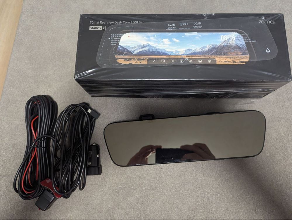 Видеорегистратор + камера заднього виду 70MAI Rearview Dash Cam S500
