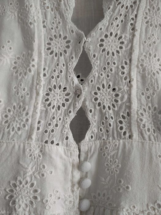 Biała koronkowa sukienka, Boho, sesja zdjęciowa