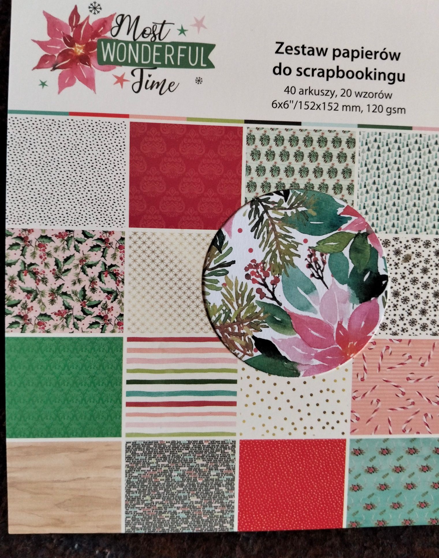 Zestaw papierów do scrapbookingu "Most Wonderful Time" – idealny wybór