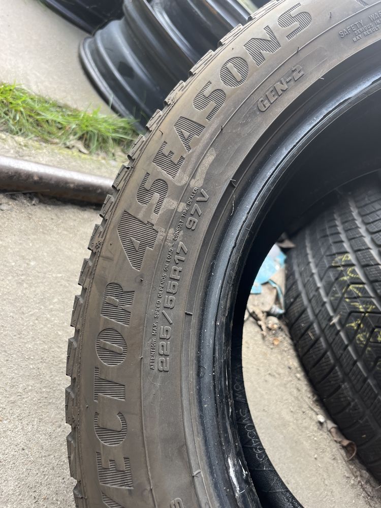 2x 225/55/17 Goodyear Vector4Seasons 6,5mm 2szt 2018r