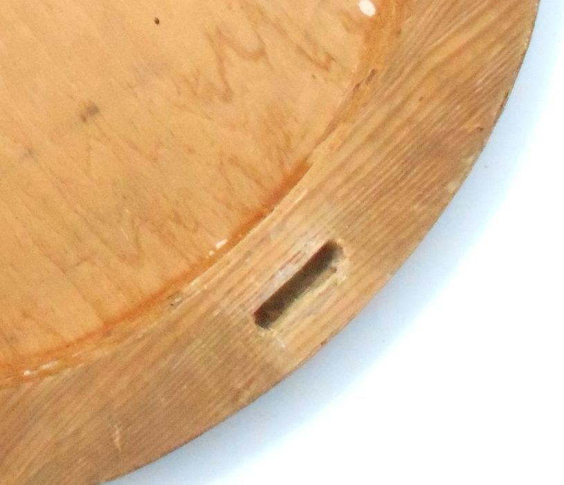 Blat stołu okrągły średnica 69 cm, drewno naturalne