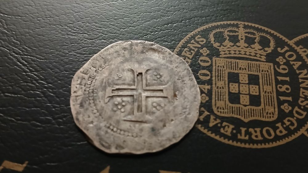 Moeda de prata Tostão de D. Filipe III