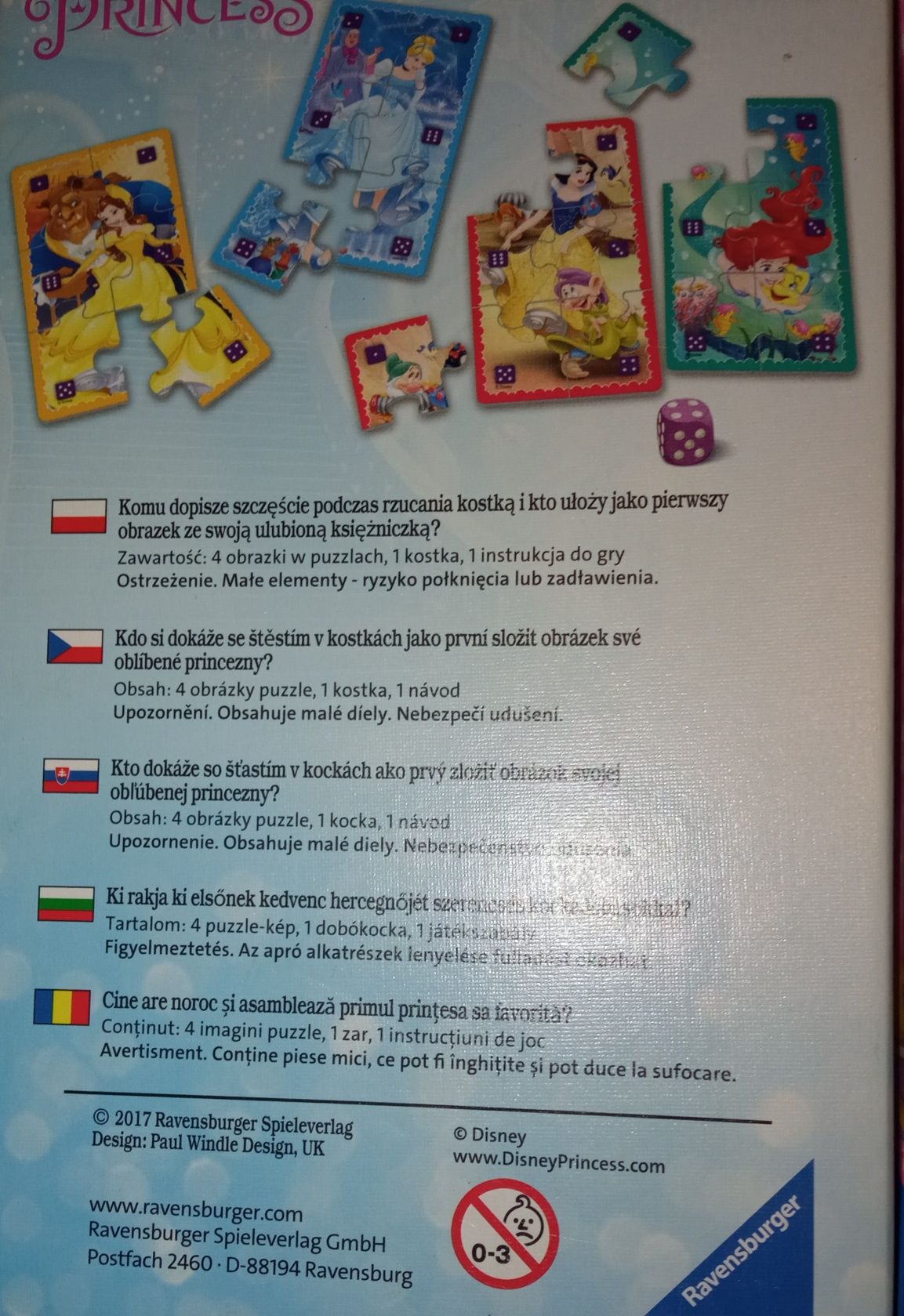 Gra Puzzle 4-8 lat księżniczki