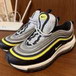 Nike air max 97 platinum black volt
