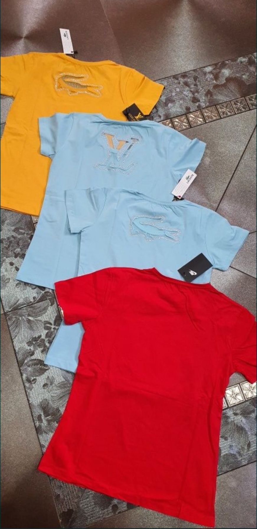 Zestaw 3 koszulki damskie premium kolory cyrkonie S gratis