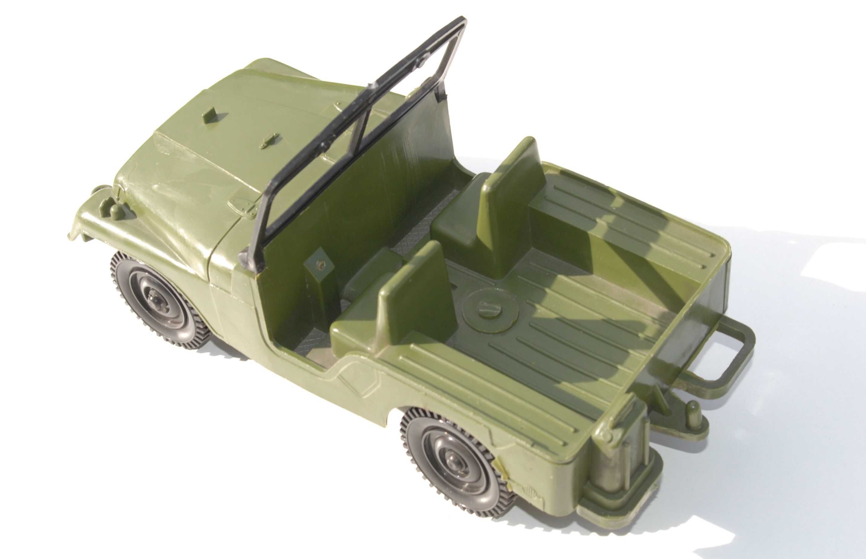 Stara zabawka samochód plastikowy duży Jeep Uaz Gaz antyk unikat
