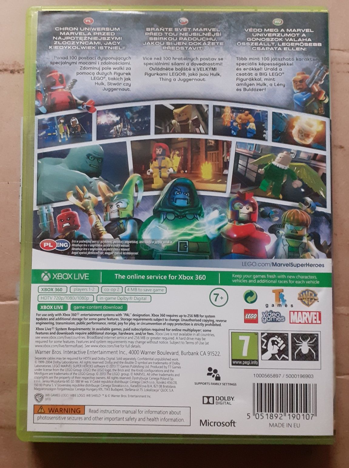 Lego Marvel Super Heroes xbox 360