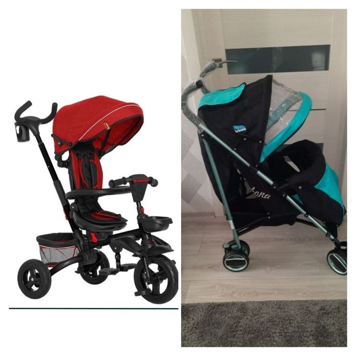 Велосипед з батьківською ручкою Візок Тростинка НОВИЙ