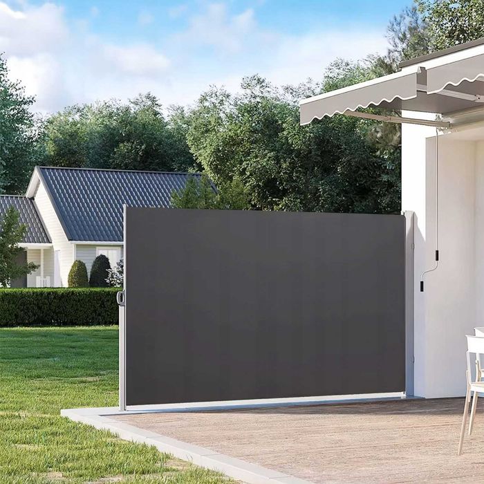 Markiza Tarasowa Boczna 350x180cm Osłona Składana Na Balkon Parawan