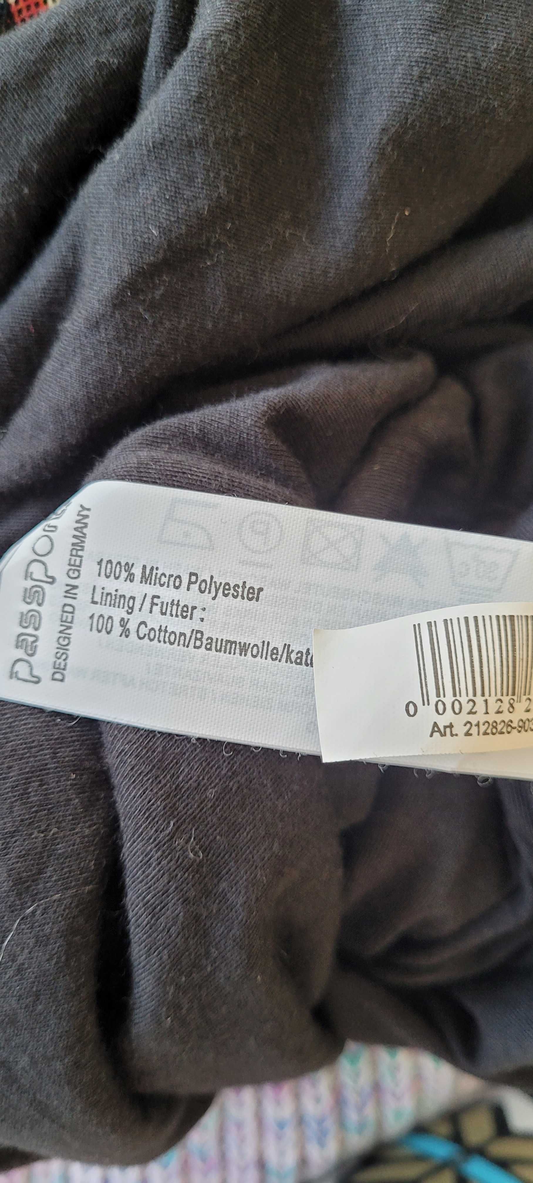 Wielobarwna długa sukienka rozciągliwa kwiaty Passport,ro XL