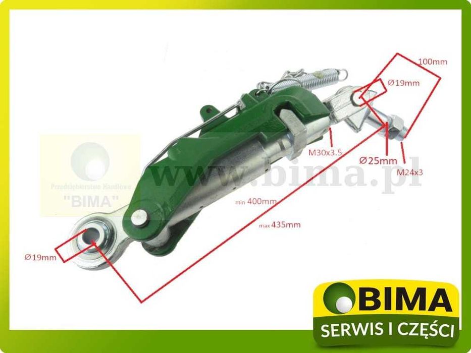 Stabilizator podnośnika John Deere 7600  7610  7630  7700  7710  7800