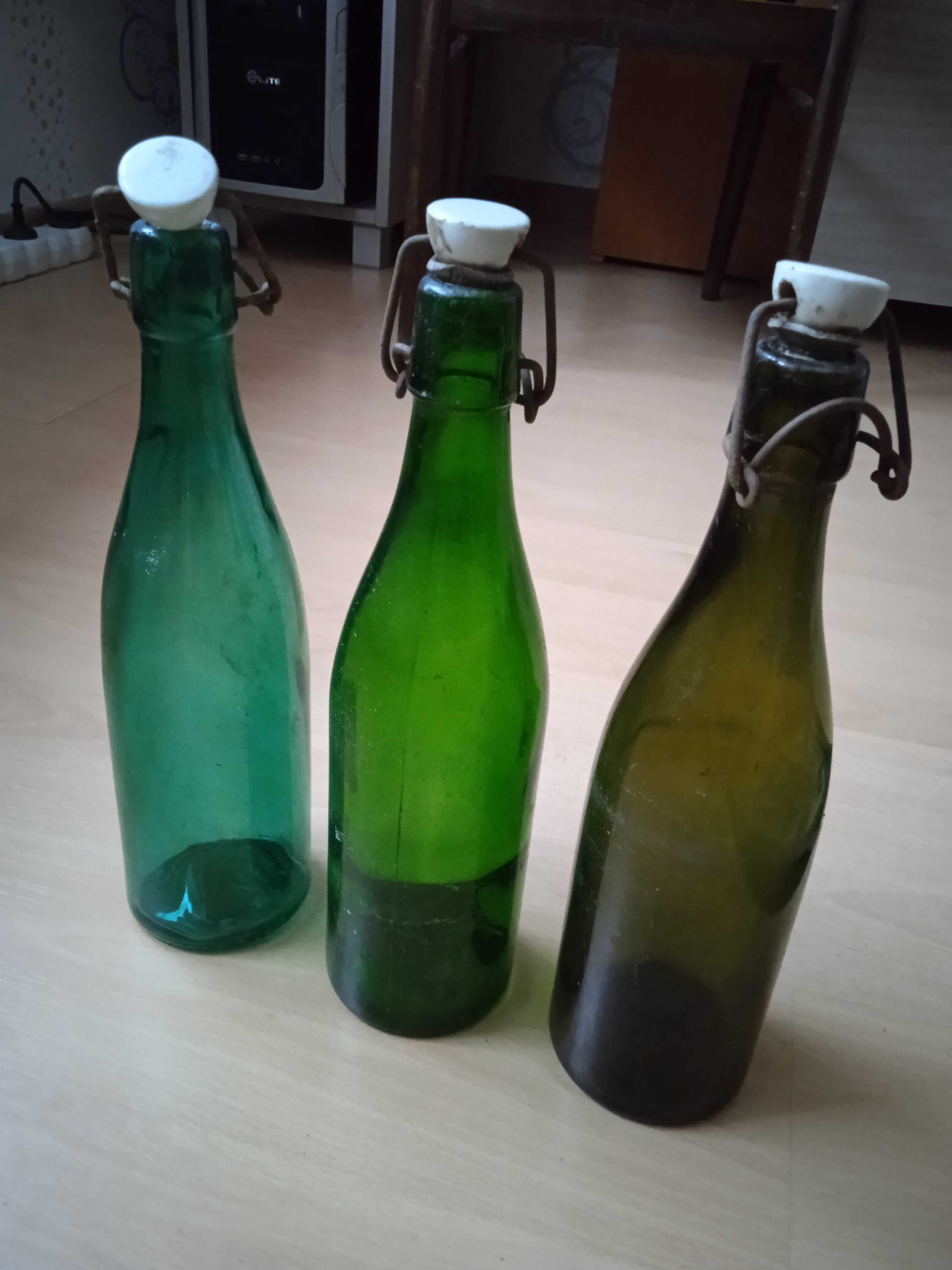 3butelki krahle -odcienie zielonego