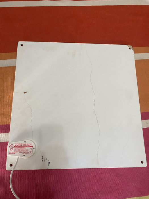 Placa aquecedora de casa de banho