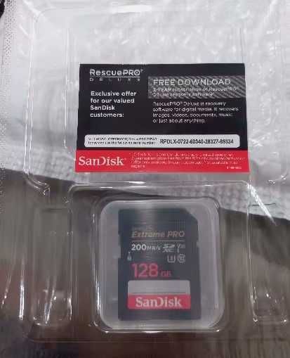 SanDisk SD Card Extreme PRO UHS-I V30 4K High Speed до 200MBs 128Gb
