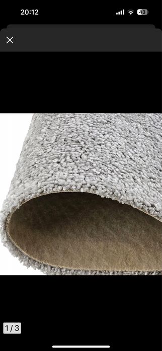 Wykładzina dywanowa na podłogę szara Manchester Florida