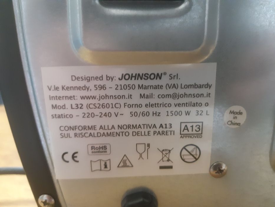 Mini-forno Johnson 32 L