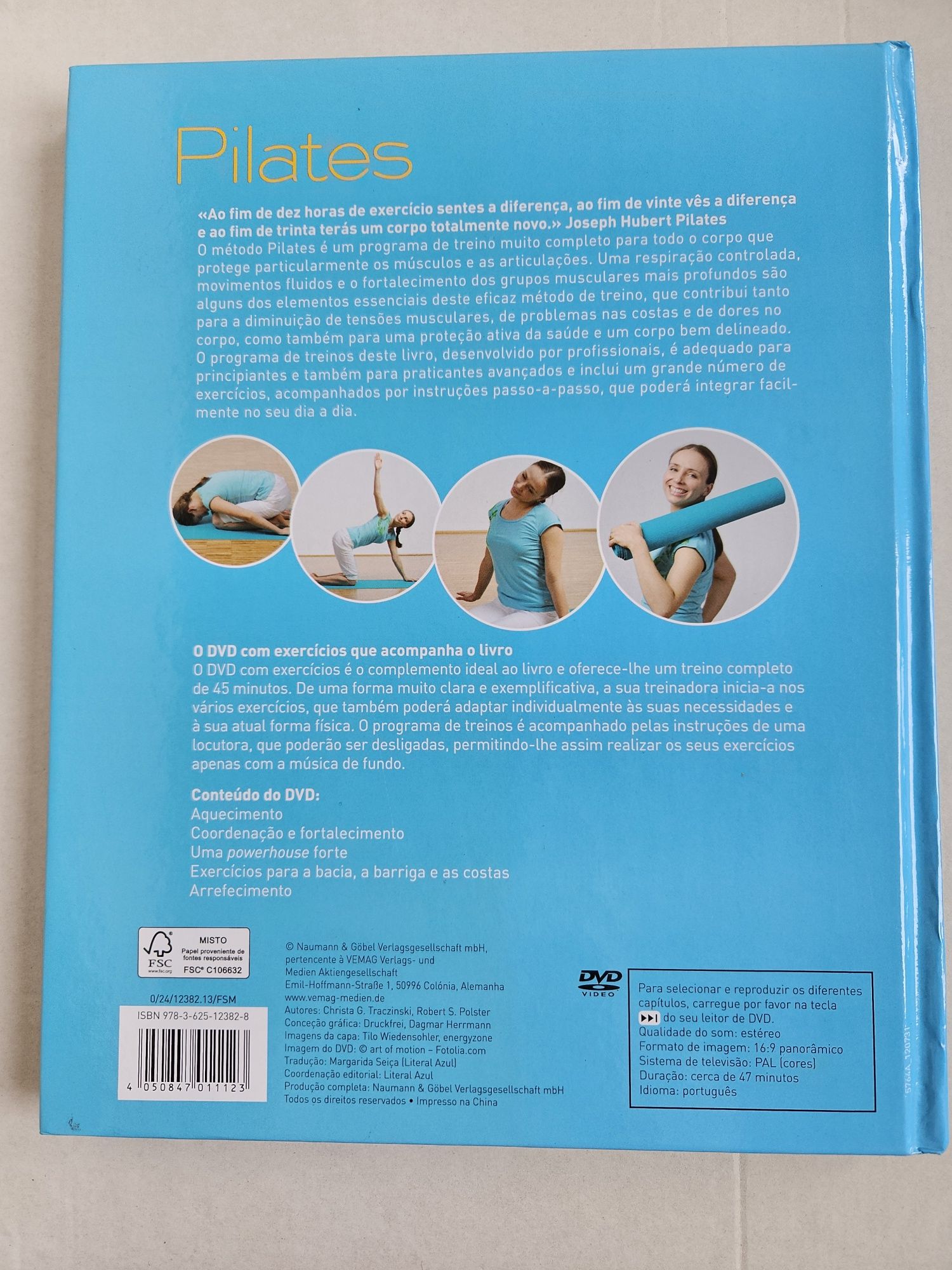 Pilates Livro com DVD Novo de Christa G. Traczinski