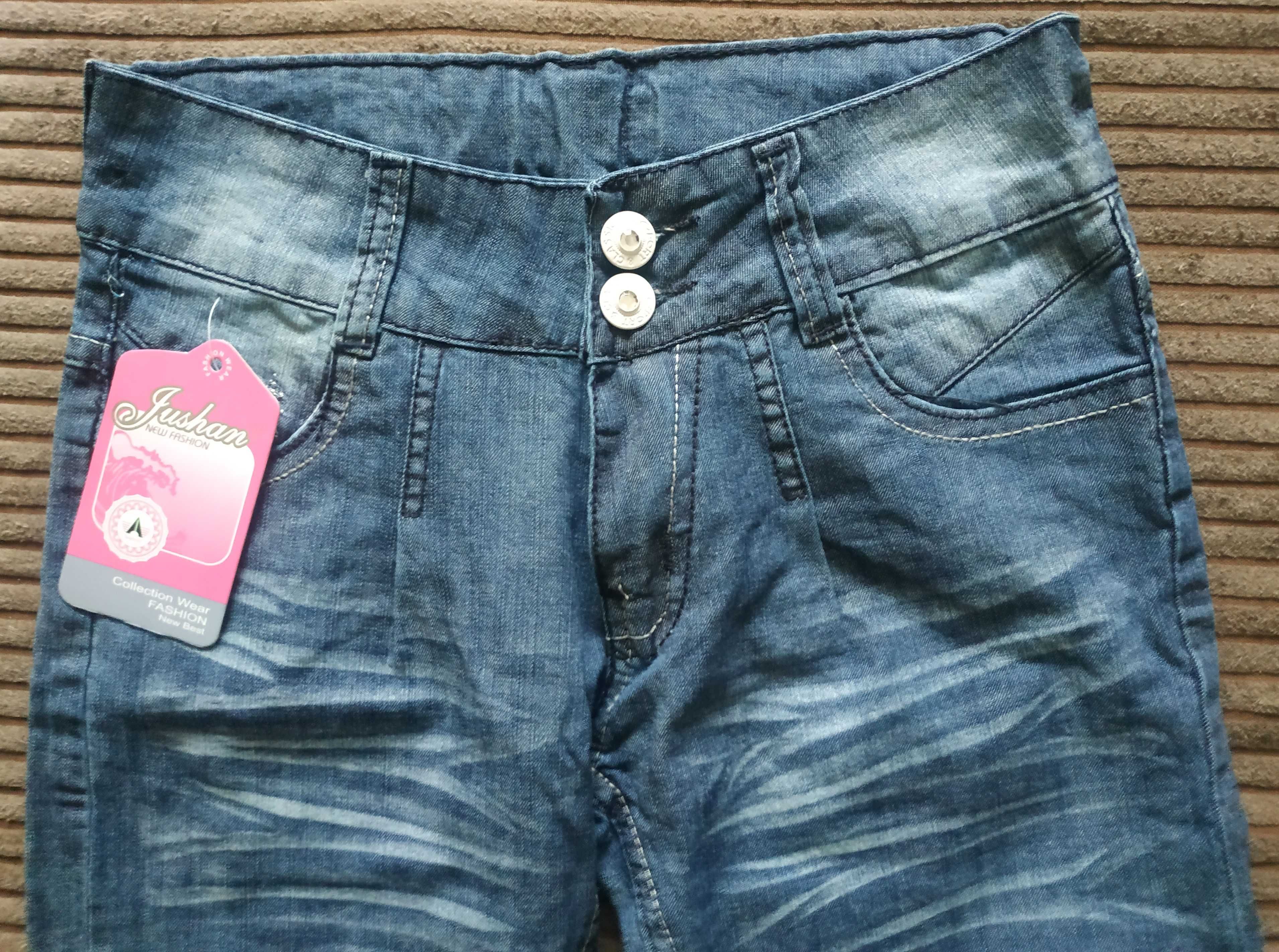 Nowe spodnie jeansy rurki dla dziewczynki 140
