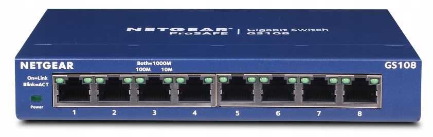 Switch Netgear GS108GE 8 PORTÓW