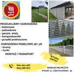 Ogrodzenia Betonowe, palisadowe, panelowe,garaże,montaż