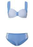 B.P.C bikini na fiszbinach usztywniane niebiesko-białe r.42(80D)