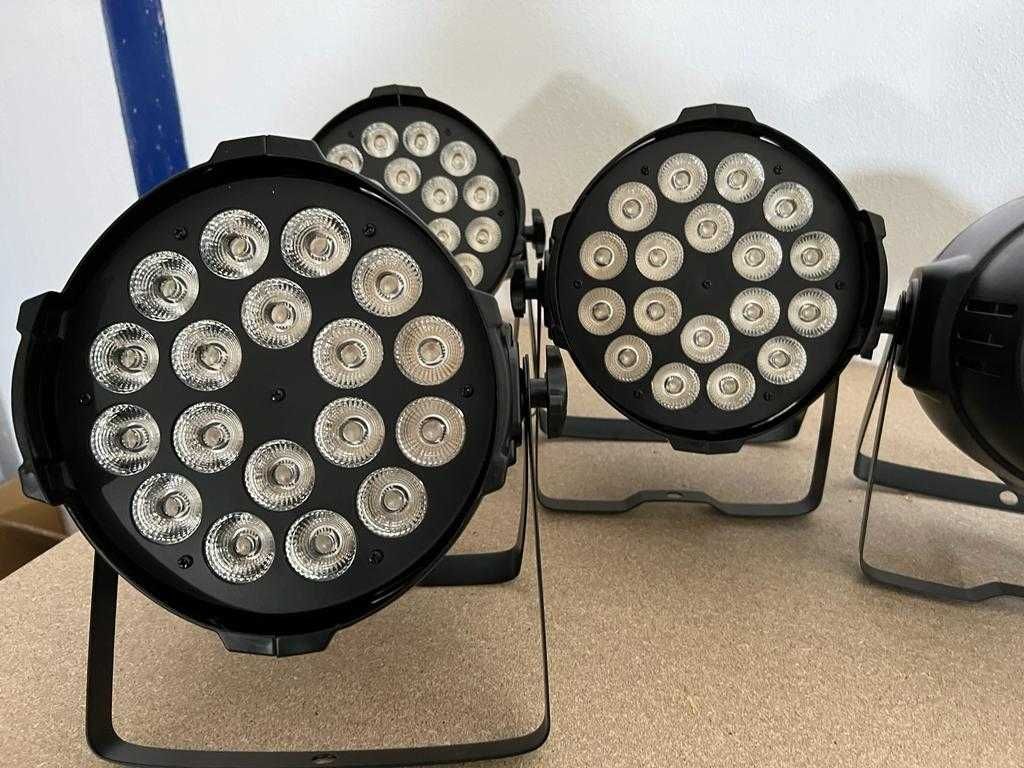 PAR LED RGBWA+UV 18X18W DMX