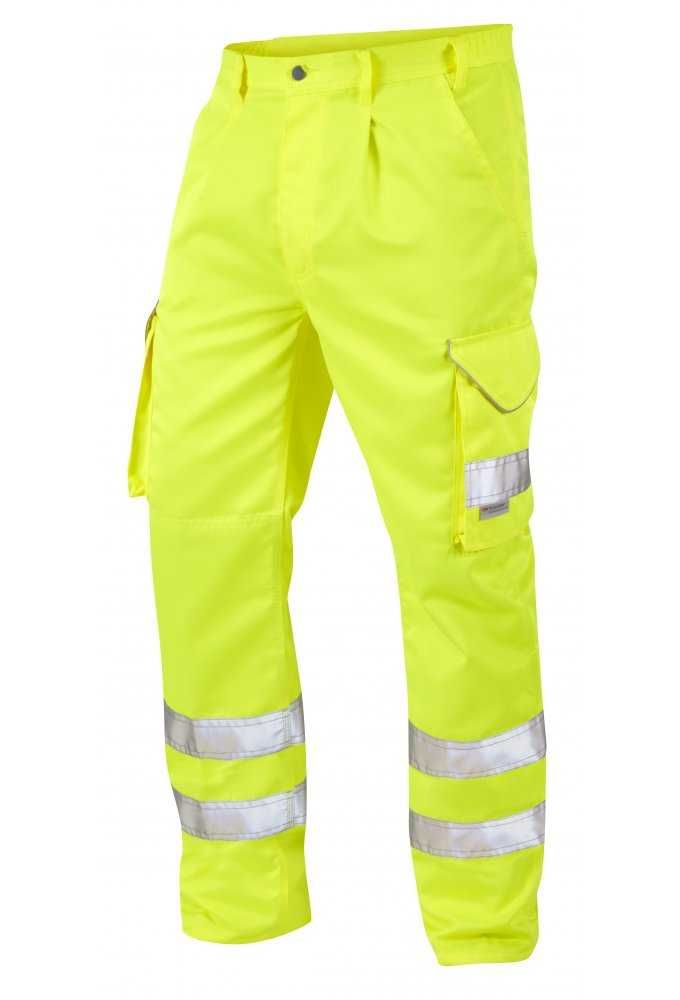 Spodnie robocze ostrzegawcze firmy " LEO Workwear"