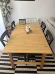 Mesa jantar IKEA em bétula extensível 150/210x90 + oferta 4 cadeiras*