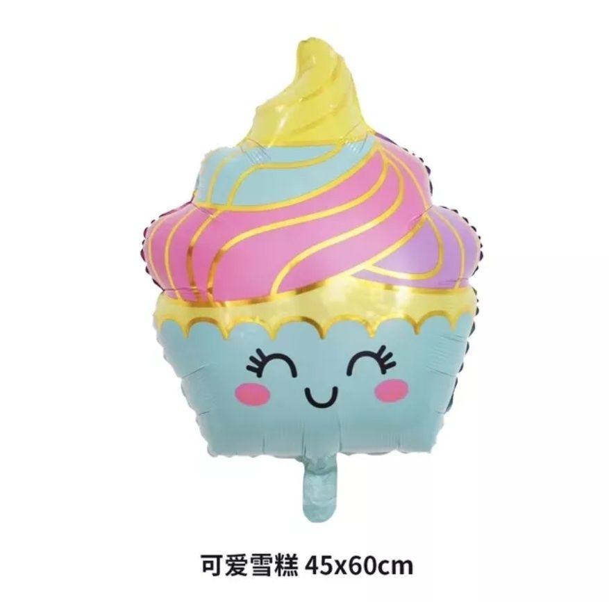 DUŻY Balon muffinka cupcake 46x60cm