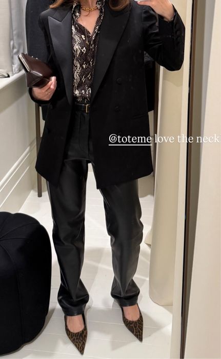 Брюки зі шкіри Massimo Dutti