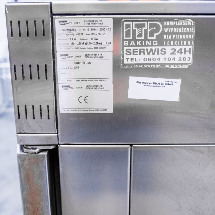 Piec konwekcyjno-parowy WIESHEU B8EMIS500