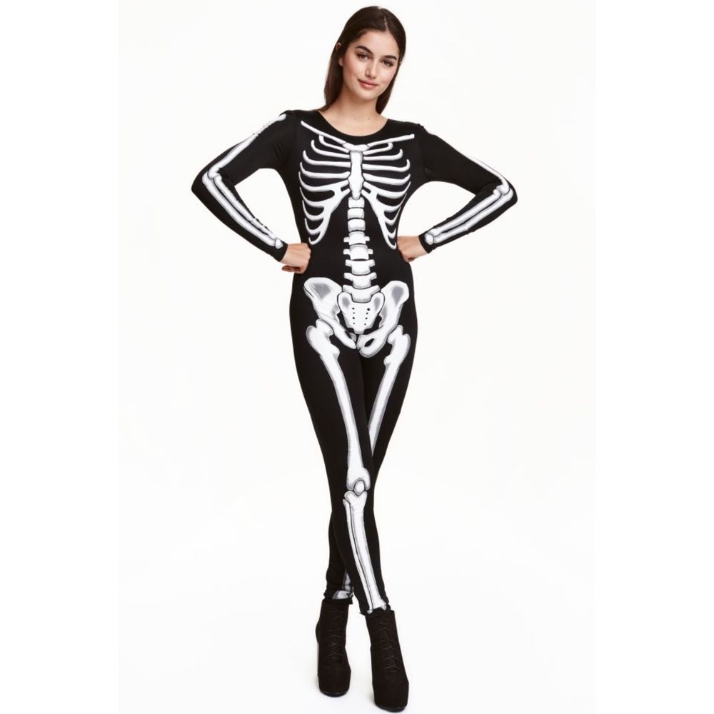 H&M новий костюм скелет карнавальний хелоуін геловін дорослий
