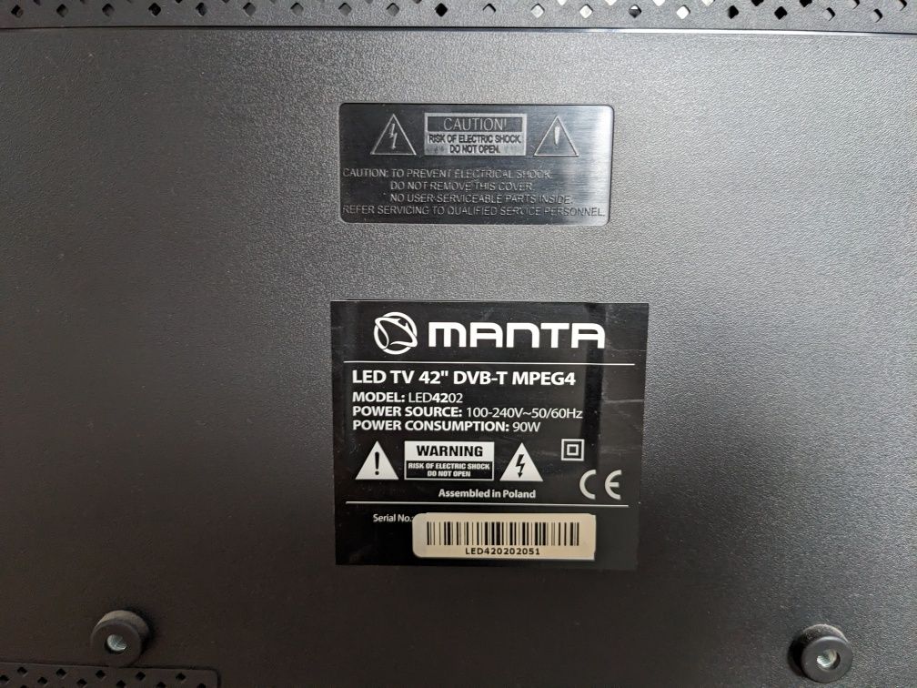 TV 42 LED 4202 Manta + pilot