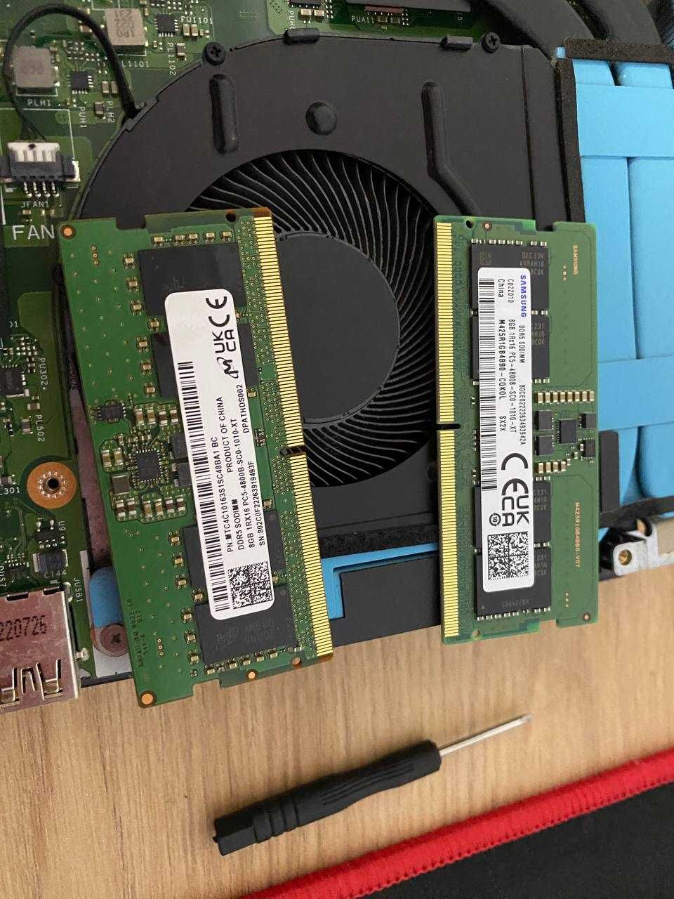Оперативна память DDR5 16 ГБ (2x8 ГБ) SO-DIMM | Samsung + Micron