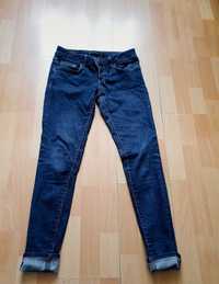Jasne jeansowe spodnie slimowan wysoki stan dżinsy dżinsowe ZARA 34 XS