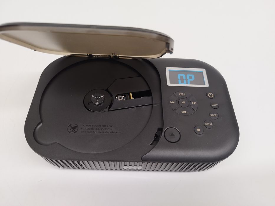 Przenośny odtwarzacz CD z radiem FM bluetooth wbudowane głośniki