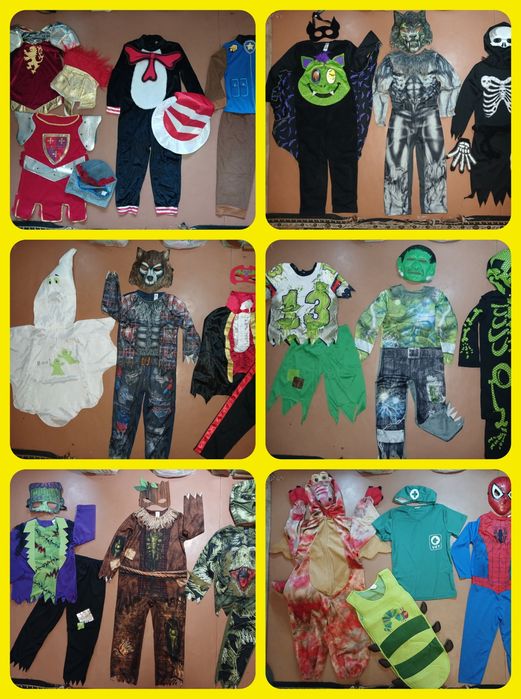 Карнавальний костюм Хеловін. різні 5-6рок. Соб.патр. Скелет.Су