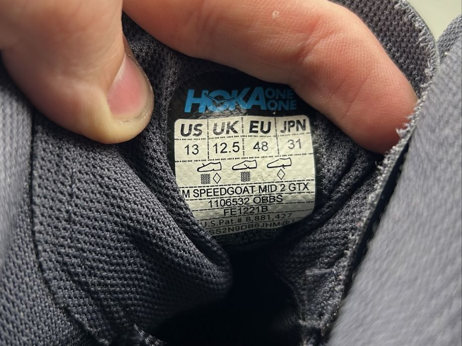 Оригінал! Зимові ботінки Hoka Speedgoat Gore Tex 48 розмір 03556