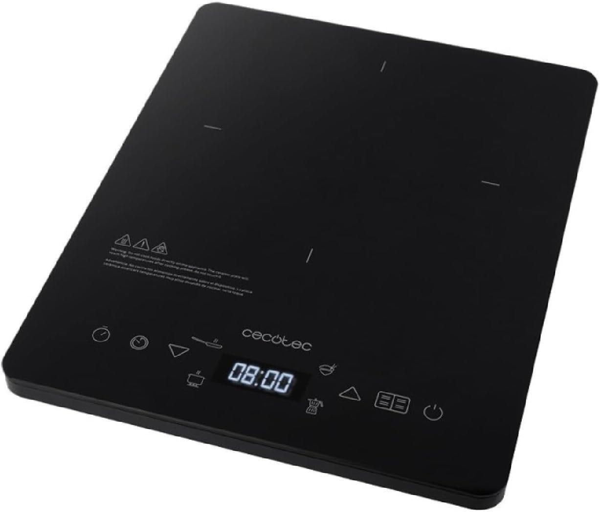Cecotec Płyta indukcyjna Full Crystal. 2000 W sterowanie dotykowe