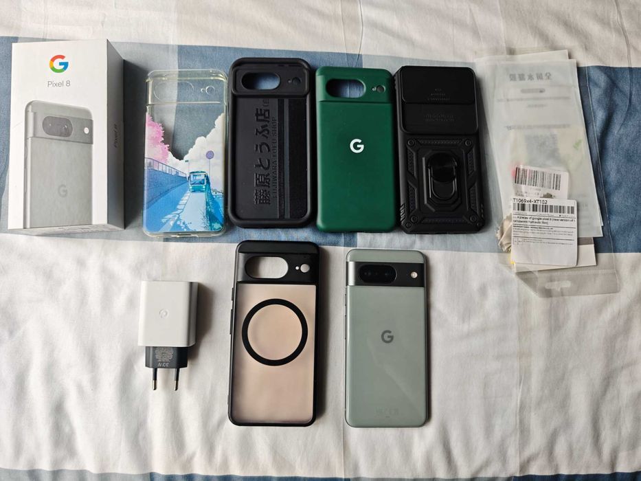 Pixel 8 GWARANCJA + 5 etui i 2 folie hydrożelowe