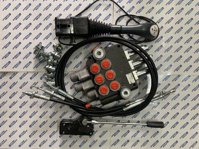 Распределитель болгарский на мтз с плавающими на тросах и джойстиком