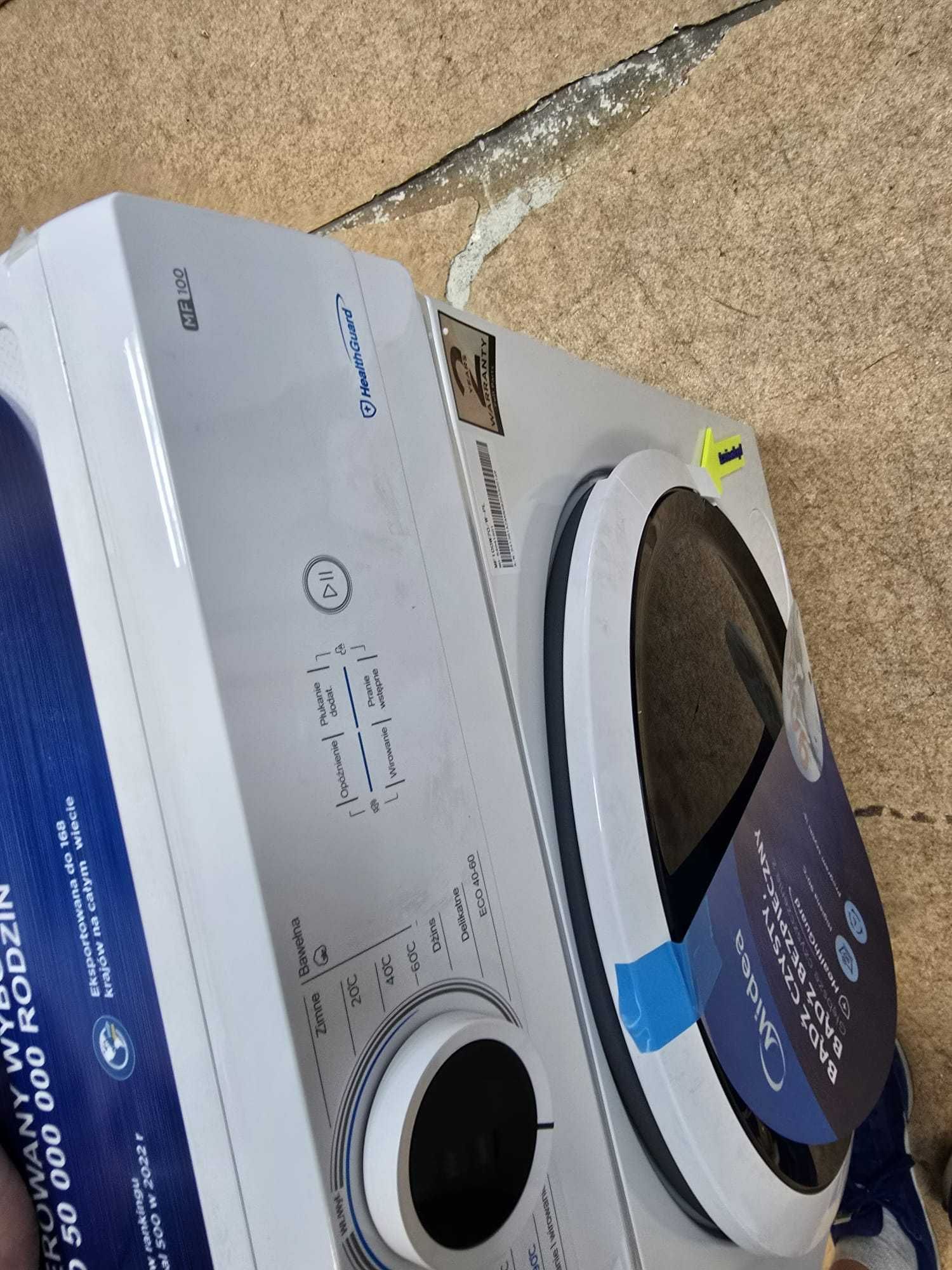 NOWA MOCNO USZKODZONA Midea Pralka MF100W70/W-PL brak gwarancji S8 &