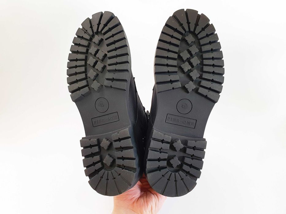 Мужские ботинки PIER ONE 45 29.5 см 10.5 UK черные